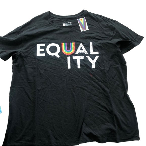Black "Equality" Short Sleeve T-Shirt - Picture 4 of 6